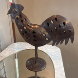 Metal Rooster Tealight Holder