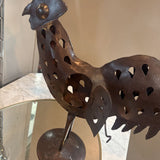 Metal Rooster Tealight Holder