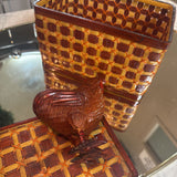 Chicken on Woven Basket