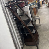 Modern Glass & Wood Shelf w 1 Drawer