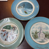Christmas Plate Series made for Avon by Enoch Wedgwood