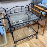 Wine Cart w/Glass Shelves