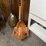 Geometeric Wood Handing Basket