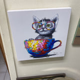 Cat in Cup Art