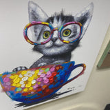 Cat in Cup Art