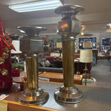 Brass and Metal Chunky Candlestick