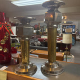 Brass and Metal Chunky Candlestick