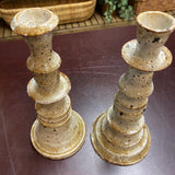 Set of Two Toned Candle Sticks