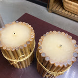 Bamboo Wrapped Candle