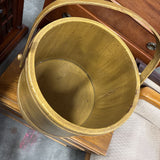 Vintage Wooden Sugar Bucket w Handle
