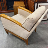 Upholstered Chair w/Wood Arms