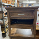 Nightstand w/Built-in Outlet & 1 Drawer