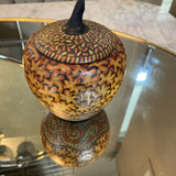 Wooden Painted Apple w/Lid