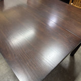 Square Dining Table w 18" Self Storing Leaf