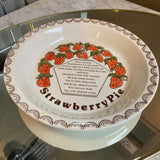 Strawberry Pie Plate w/ Recipe