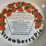 Strawberry Pie Plate w/ Recipe