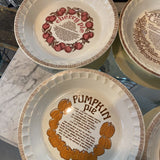 Ceramic Pie Plate w/Recipe by Royal China Company