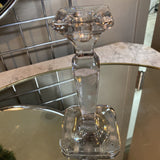 Vintage Candle Holder w Etching