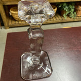 Vintage Candle Holder w Etching
