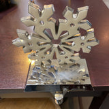 Metal Snowflake Stocking Holder