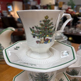 Nikko 'Christmas Time' Cups & Saucers