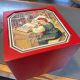 Retro Animated Christmas Village Music Box