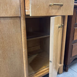 Hutch with glass sliding door