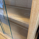 Hutch with glass sliding door