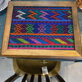Guatamalen Wooden Box w/Woven Design