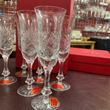 Set of 6 Veritable Crystal Champagne Flutes