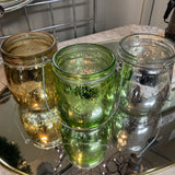 Hanging Mercury Glass Votive Holder
