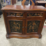 Hand-painted Cabinet w/2 Drawers & 2 Doors