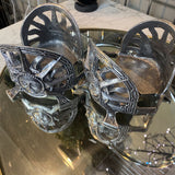 Carson Pillar Candle Holder w Celestial Design