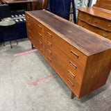 MCM Teak 8 Drawer Dresser