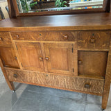 Arts & Craft Wood Sideboard