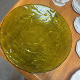 Olive Motif Large Shallow Bowl/Platter