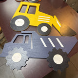 Construction Vehicle Wooden Wall Decor