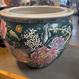 Porcelain Chinoiserie Koi Fish Pot