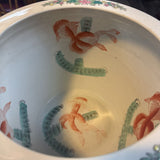 Porcelain Chinoiserie Koi Fish Pot
