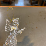 Set of 2 Glass Angel Ornaments