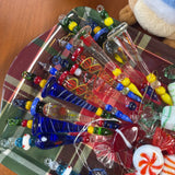 Set of any 3 Glass Candy Ornaments