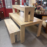 Boerum Dining Table w 2 Benches (58x15x18"h) by West Elm