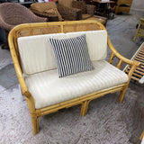 Bamboo Loveseat w/Cushions