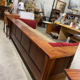 Mission Style Wood Sofa w/Cushion