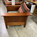 Mission Style Wood Chair w/Cushion