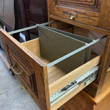 2 Drawer Wood File Cabinet