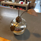 Crackle Glass Apple Ornament