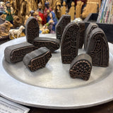 Brass-Copper Nativity Scene Printing Blocks