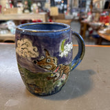 Cat & Dog Hand Painted Ceramic Mug