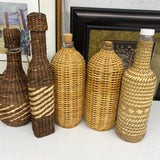 Wicker Wrapped Bottle